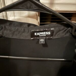 women’s medium express button up silk